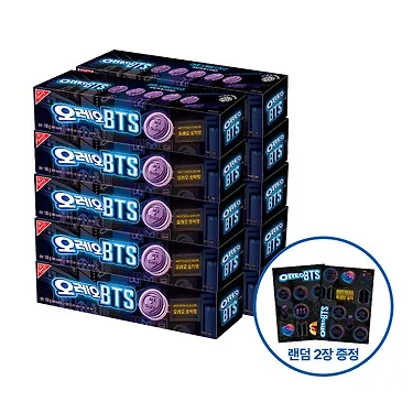 (한정판) 오레오 BTS 호떡맛100g 10개 + OREO BTS 스티커 2장