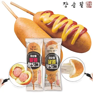 장순필 국민 간식 소시지 모짜렐라치즈 알콩 달콩핫도그 30개외