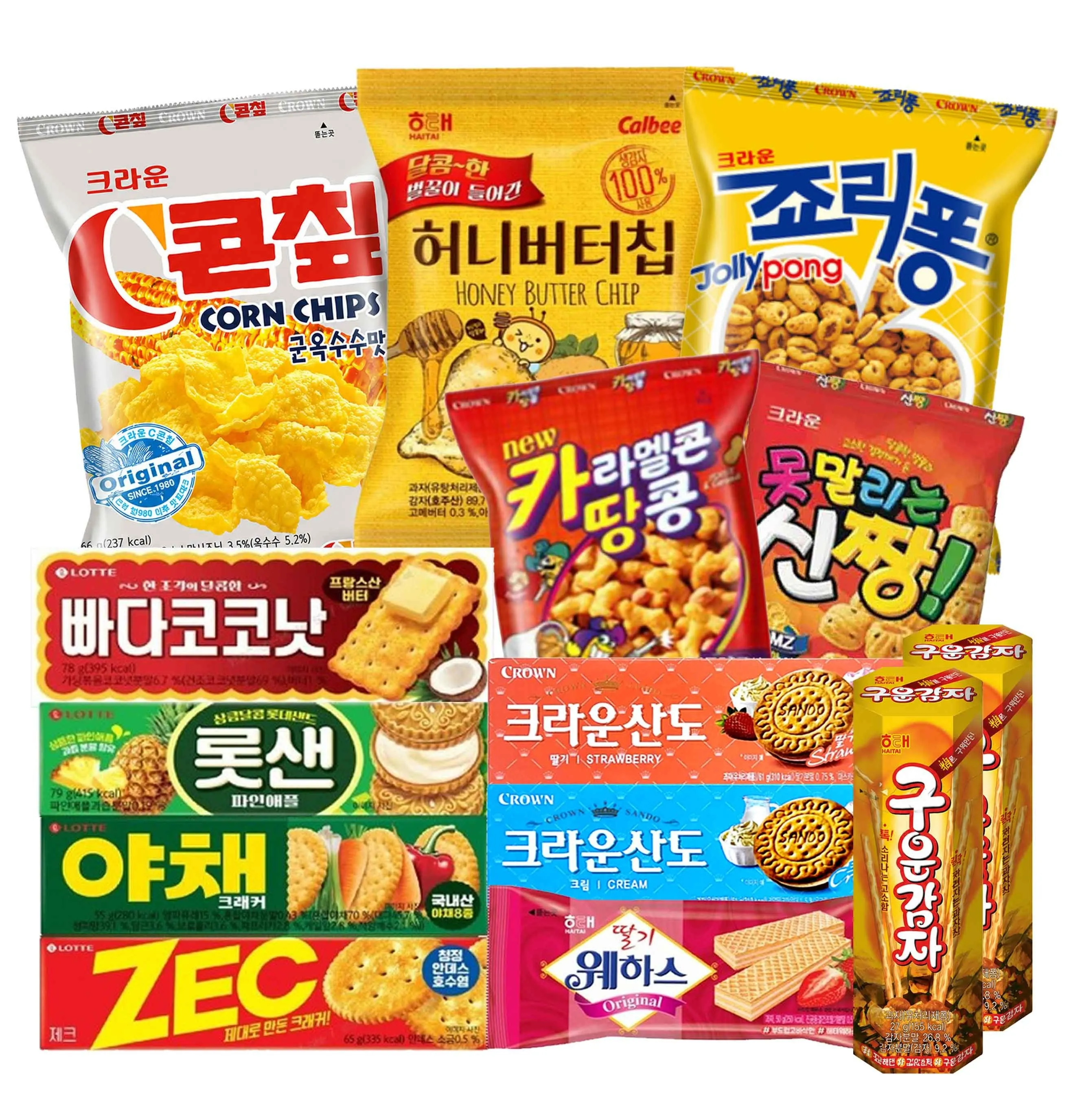 [딜크릿] 인기과자 14봉 올인원 세트 3종