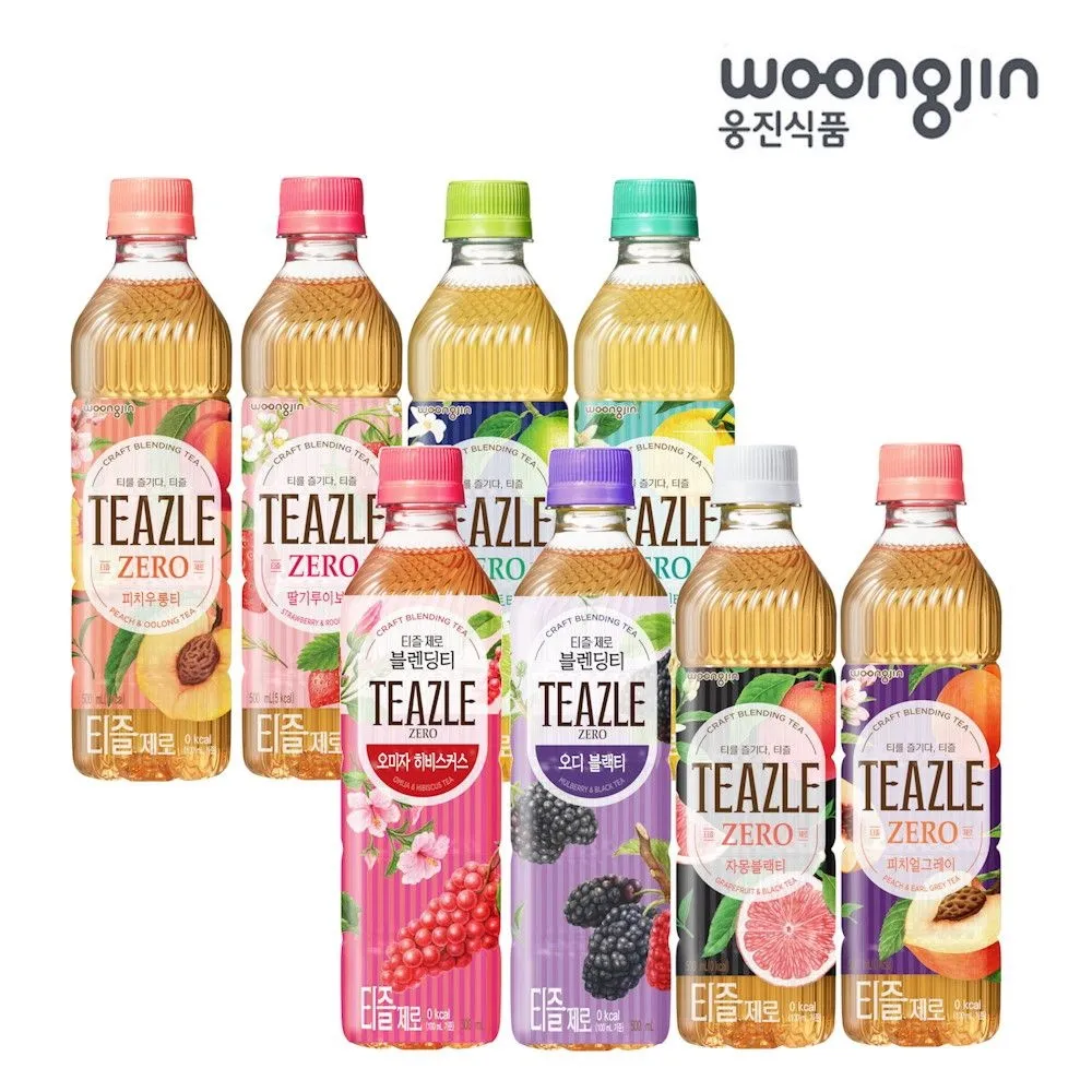 [웅진식품]웅진식품 티즐 제로 블랜딩티 500ml x 20페트 8종 중 택1