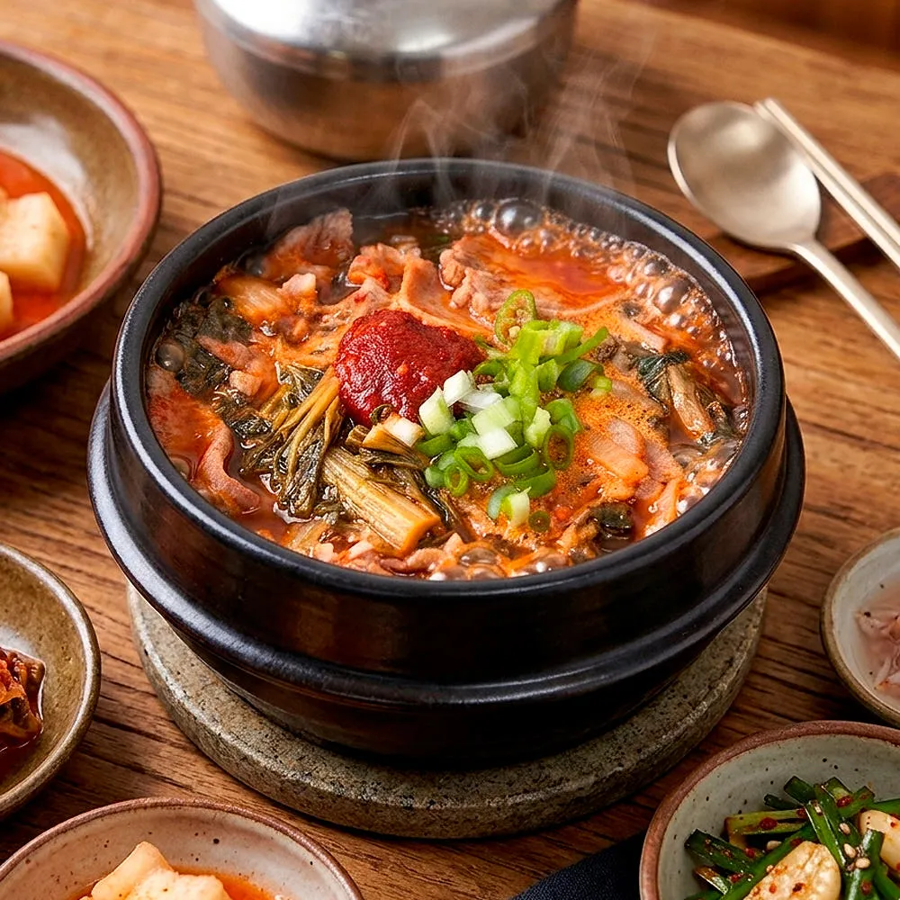 모던포차 28년 전통 돼지국밥 맛집 밀키트 맵돼지국밥 5+1봉 순댓국 순대 : 닭고기몰