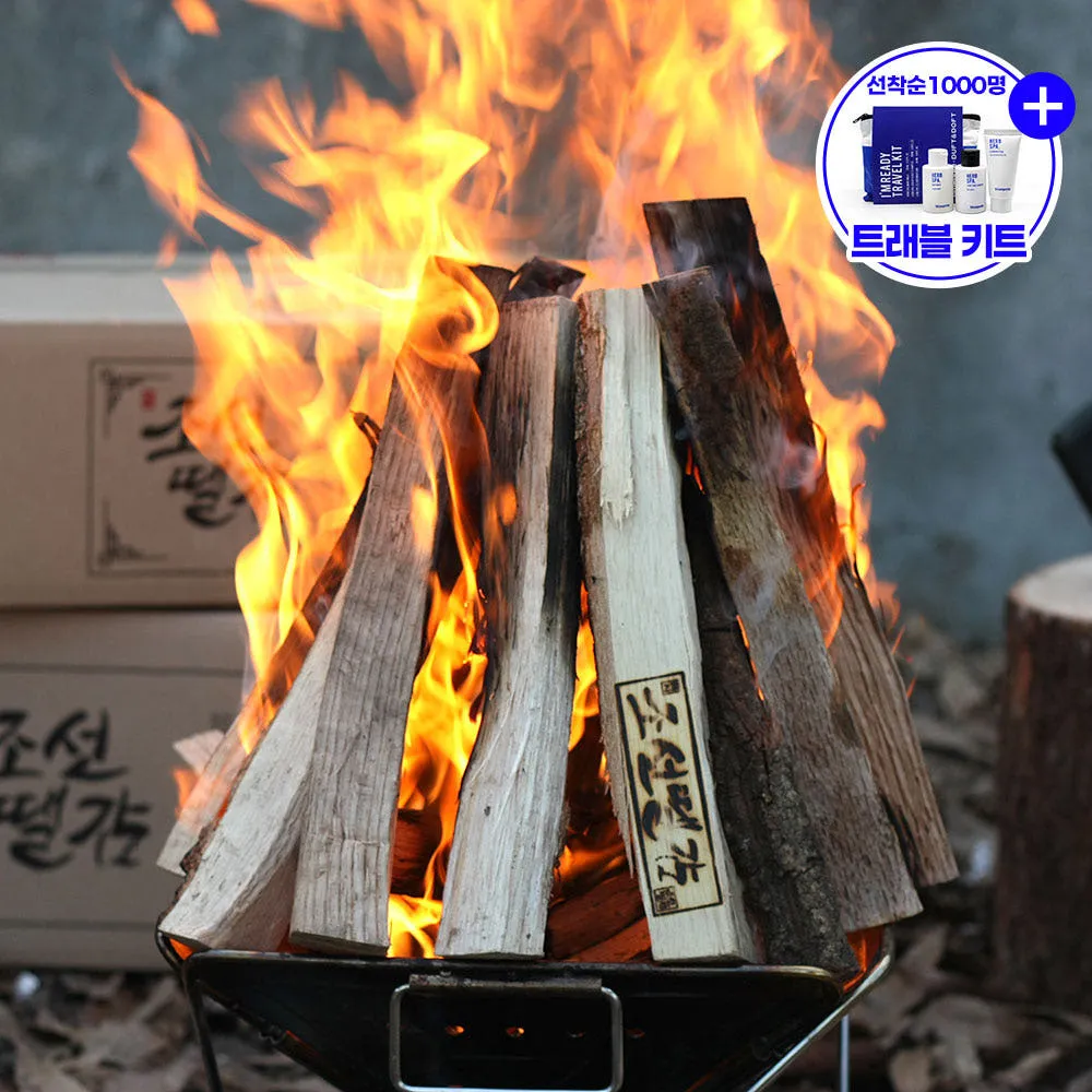 조선땔감 국산 참나무 장작 10kg 3중방습 명품 캠핑장작 불멍 화목난로 화로대 쪼갬목