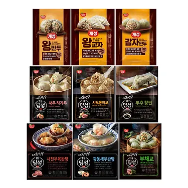 딤섬/개성만두 4봉+2봉 골라담기 (새우하가우,부추창펀,샤오롱바오,부채교,완탕,왕교자,고기/김치만두 등)
