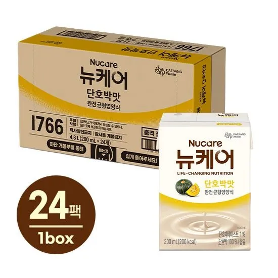 [뉴케어][딜크릿] 뉴케어 단호박맛 (200mlx24팩), 1박스 : 롯데ON