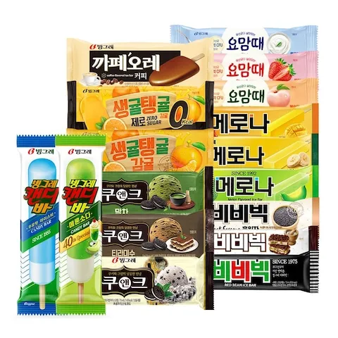 빙그레 바 아이스크림 20개 + 20개 골라담기