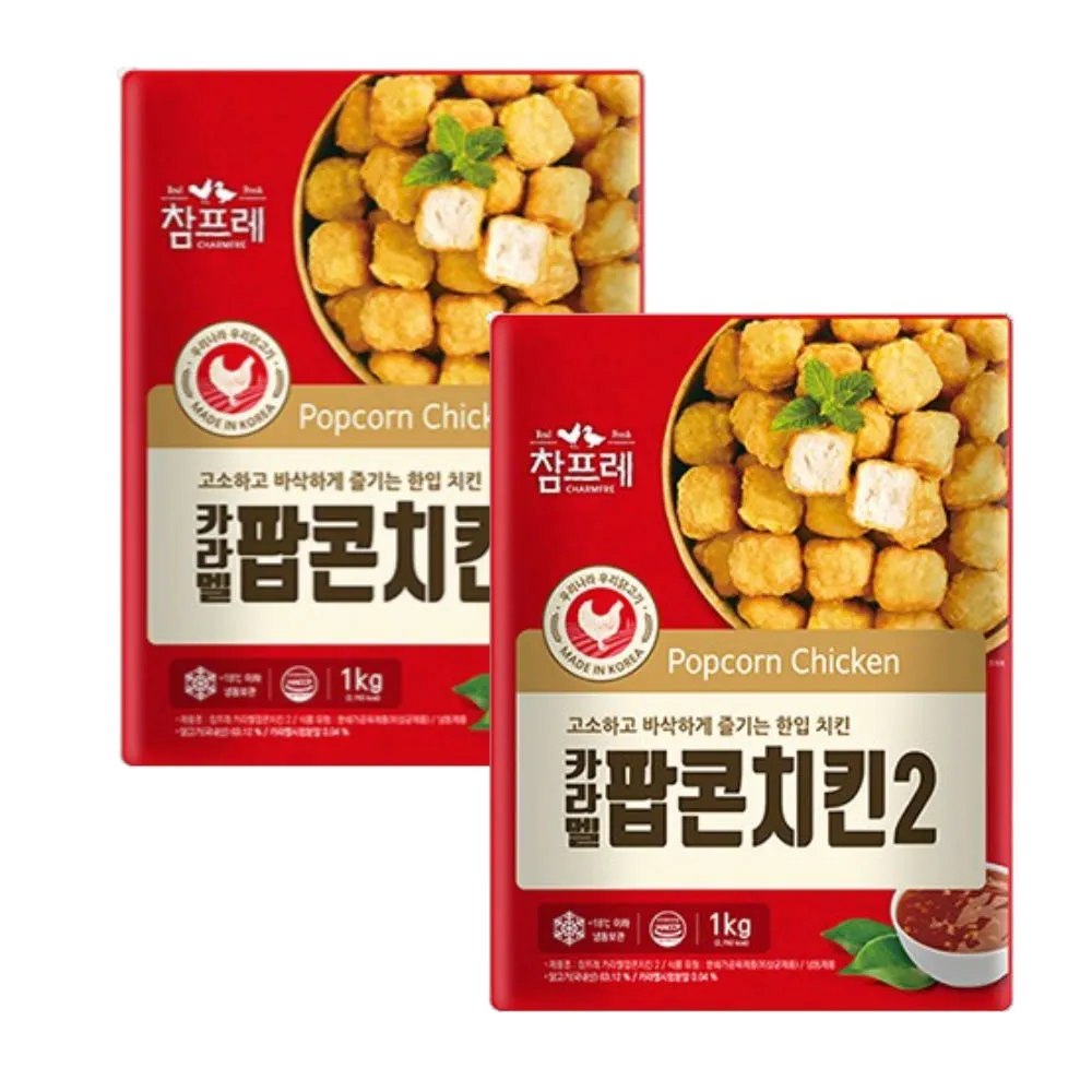 참프레 카라멜 팝콘치킨2 1kg + 1kg