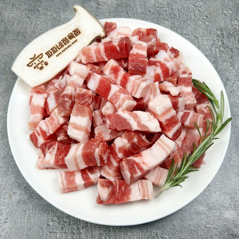 [파파네정육점]한입 삼겹살 500g x 4팩 : 롯데ON