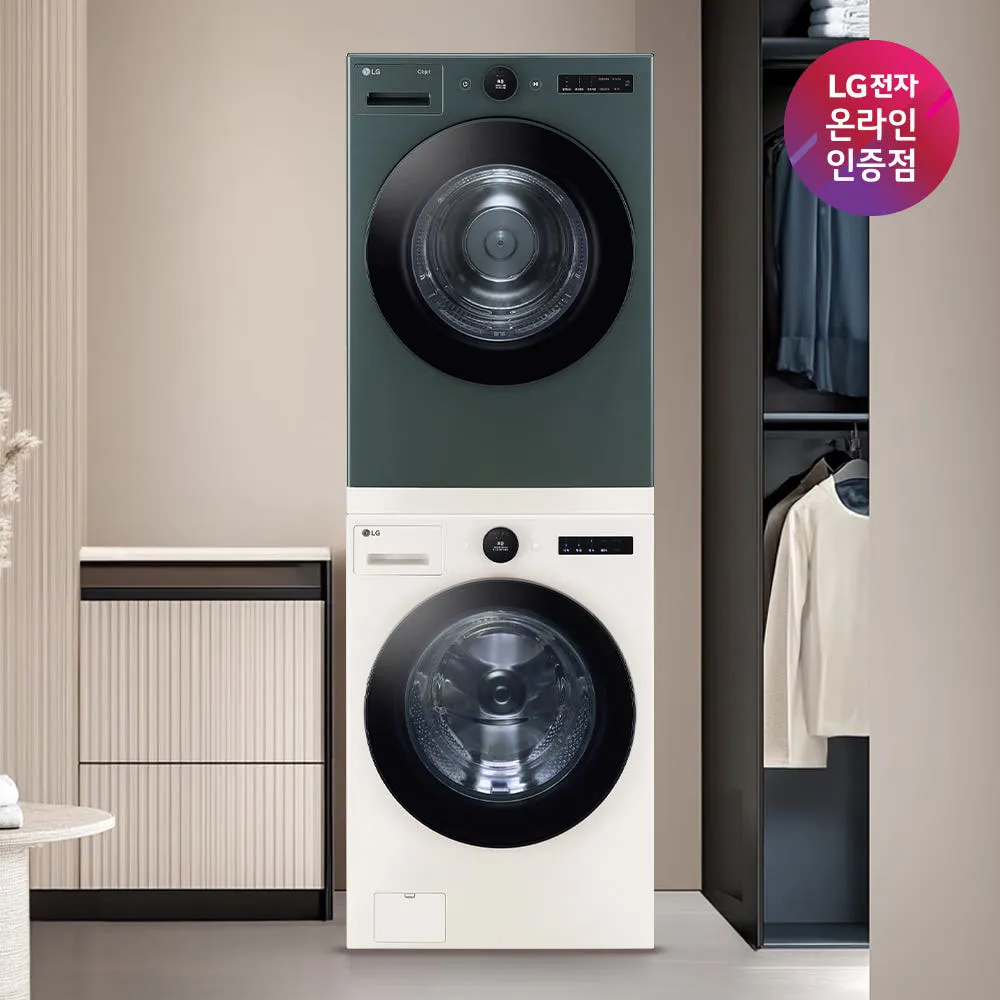 LG 트롬 오브제컬렉션 세탁기건조기세트 FX25ENR-GNG 세탁기25kg 건조기20kg
