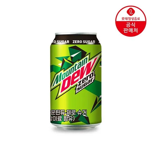 [롯데칠성][딜크릿]마운틴듀 제로슈거 355ml*24캔 : 롯데ON