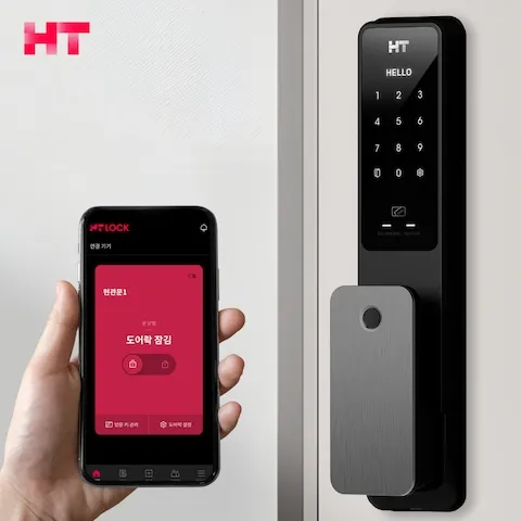 도어락·인터폰 > IoT 무타공 푸시풀 지문인식 디지털 도어락 TDL-P1102F WIFI | 오늘의집 쇼핑