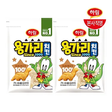 하림 냉동실쟁여템 용가리치킨 1kg 2봉 외 | 톡딜