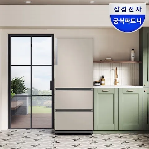 김치냉장고 > 최대혜택가122만 비스포크 김치냉장고 3도어 328L RQ33DG71J2ET | 오늘의집 쇼핑
