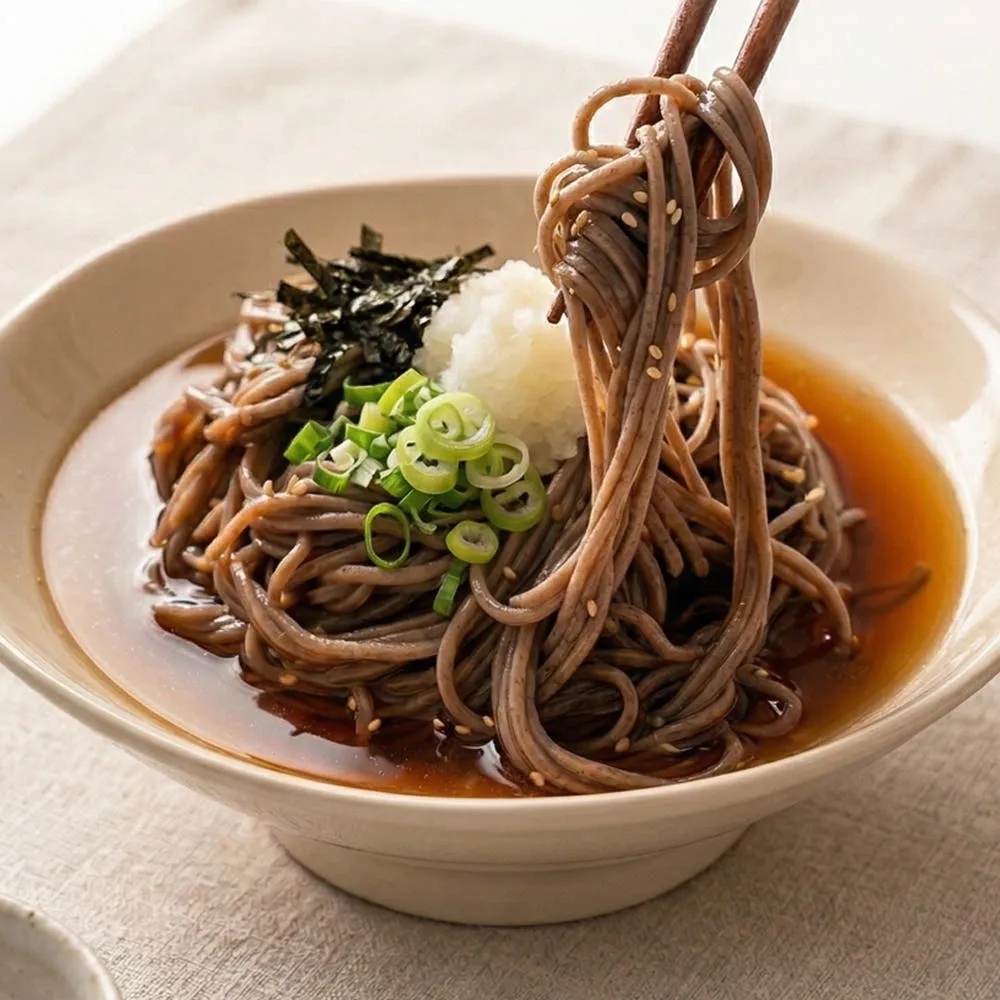 생메밀소바 및 비빔국수 세트