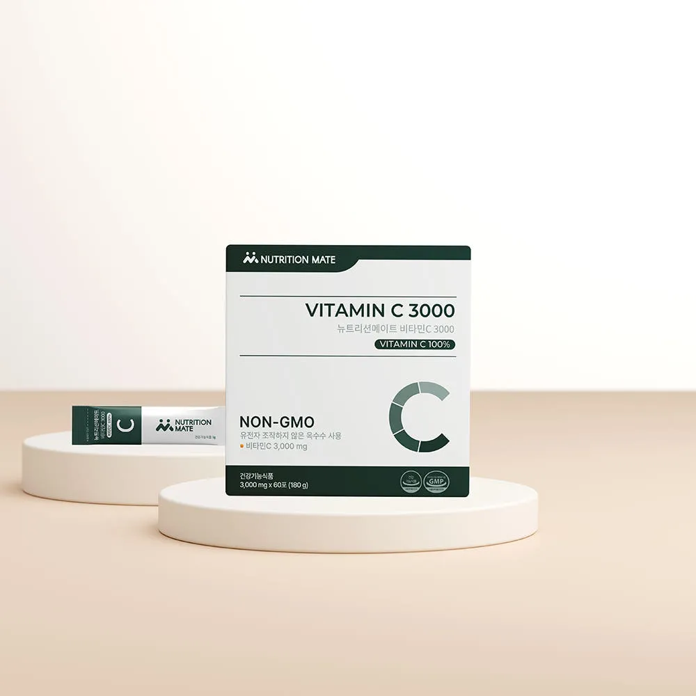 [네이버단독] 뉴트리션메이트 비타민c 3000 NONGMO 비타민씨 3000mg 60포