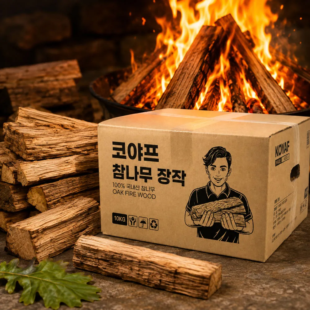 코야프 캠핑용 참나무 장작 10kg