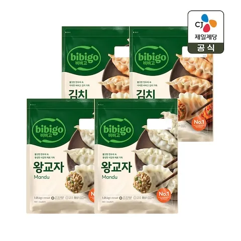 만두·치킨·돈까스 > 비비고 왕교자 1.05kg x2개+김치 왕교자 1.05kg x2개 | 오늘의집 쇼핑