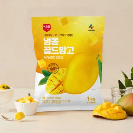 이츠웰 냉동 골드망고 1kg x 2봉