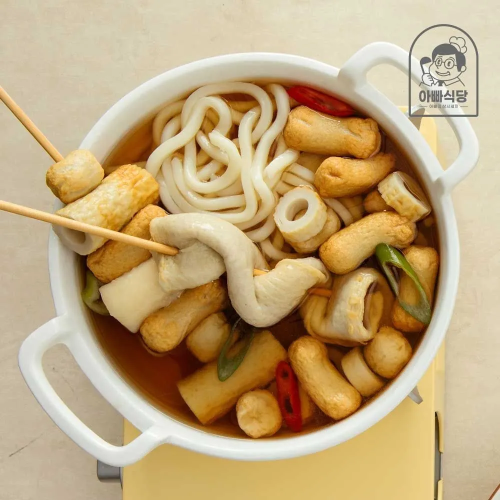 [아빠식당][APP전용] [아빠식당] 연육 83%, 밀가루 없는 어묵탕 230g 5팩(+고추냉이소스 2봉) : 롯데ON