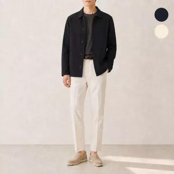 [롯데백화점]맨잇슈트 [정상가 198,000원 ]26년 신상 린넨 마 코튼 프렌치 여름 초어 재킷 2종 택1