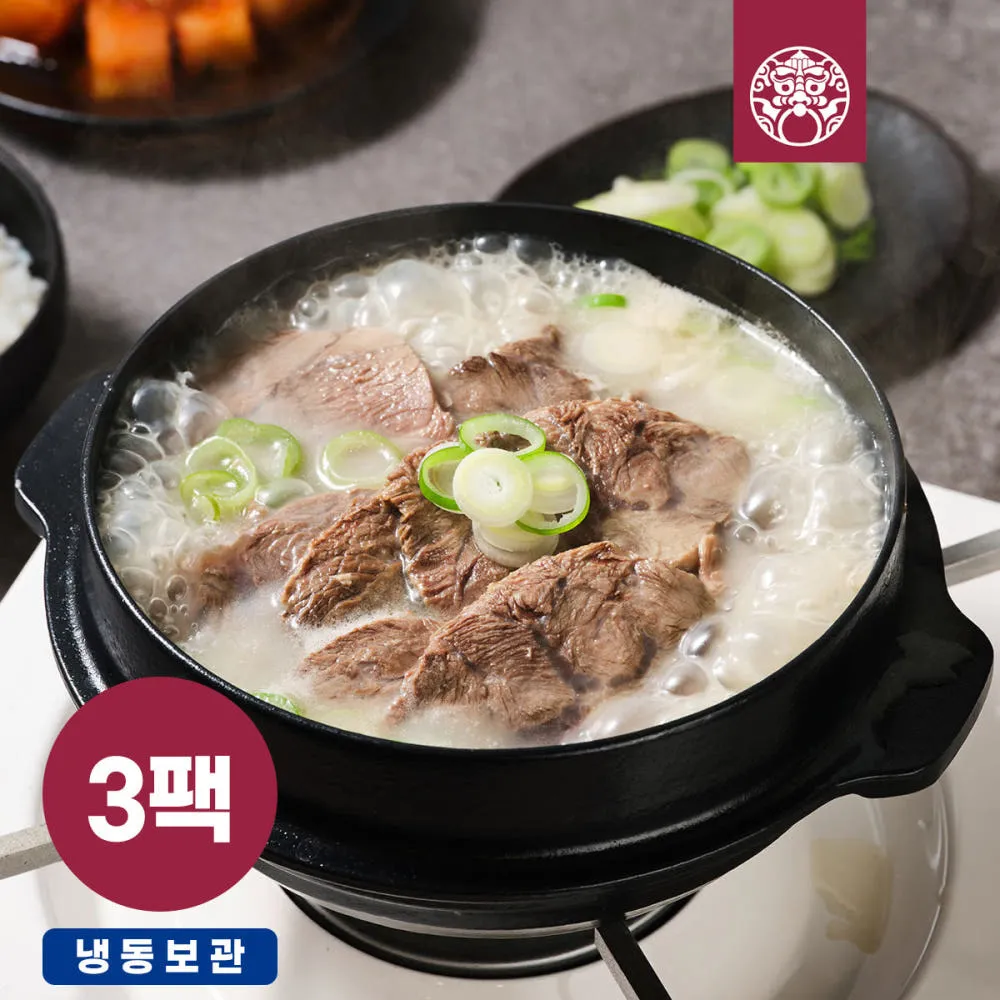 한촌설렁탕 더블랙 진 고기설렁탕 600g 3팩