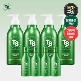 골드플러스 TS샴푸 500g*4개+100g*4개+디즈니타월 증정(랜덤) - HOME&SHOPPING