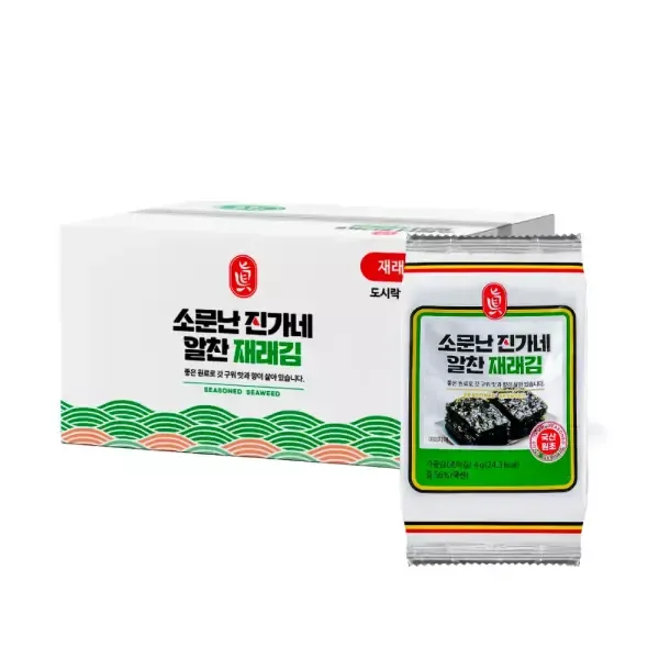 [바삭한 신제품] 소문난 진가네 알찬 재래김 54봉