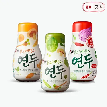 [샘표] 요리에센스 연두 3병 특가 / 연두링, 코인육수 | 톡딜