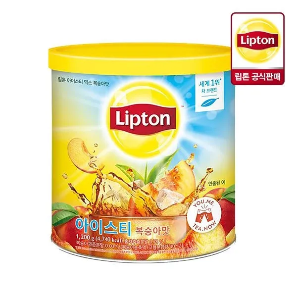 찻잎·티백·분말 > 립톤 아이스티 믹스 복숭아맛 1.2kg | 오늘의집 쇼핑