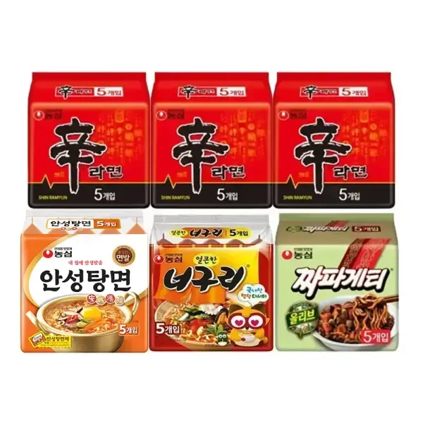 [Tday] 신신신안너짜(신라면15,안성5,너구리5,짜파5)