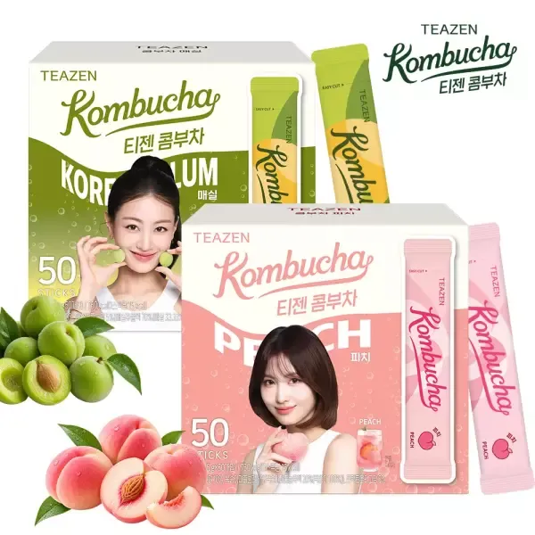 [심야마트] 티젠 Best 인기 콤부차 50스틱 9종 선택