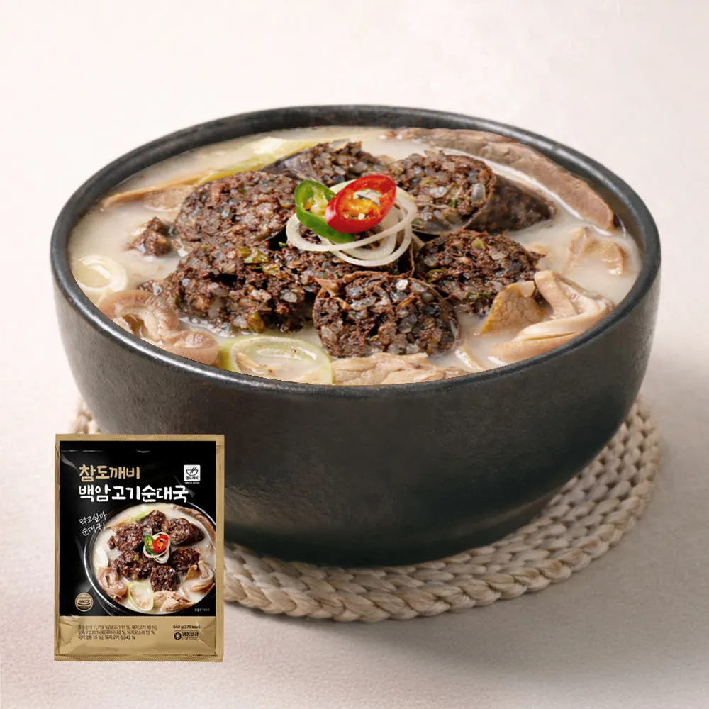 백암 고기순대국 640g 4팩