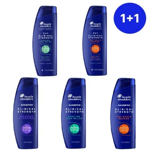 [헤드앤숄더][APP전용][헤드앤숄더][미국배송][1+1] 클리니컬 스트랭스 400ml 5종 보라/초록/주황 : 롯데ON