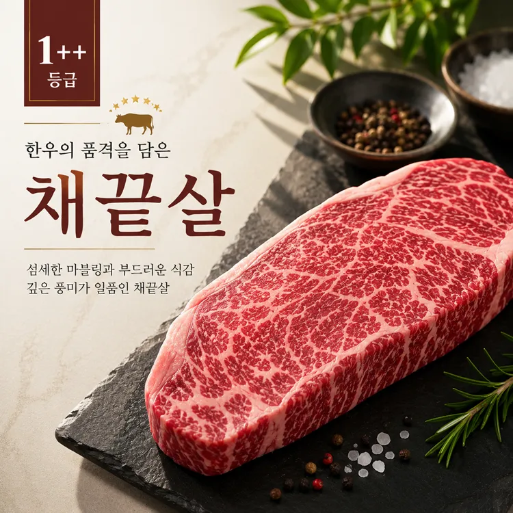 [정든정육점] 1++등급 한우채끝살 300g+300g : 롯데ON