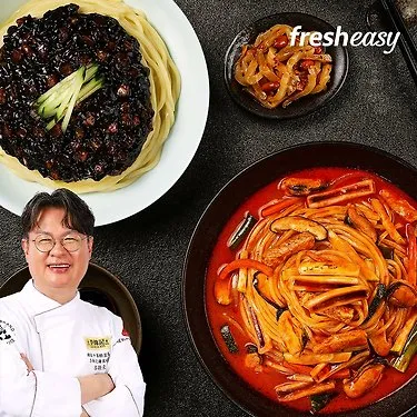 중식의대가! 여경래셰프 짬뽕2인분+짜장2인분 총 4인분 외 골라담기 꿔바로우/닭강정/만두/치킨/돈까스/볶음밥 | 톡딜