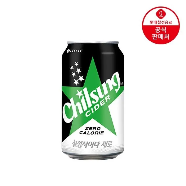 [롯데칠성][APP전용](본사직영) 칠성사이다 제로 355ml 24캔 : 롯데ON