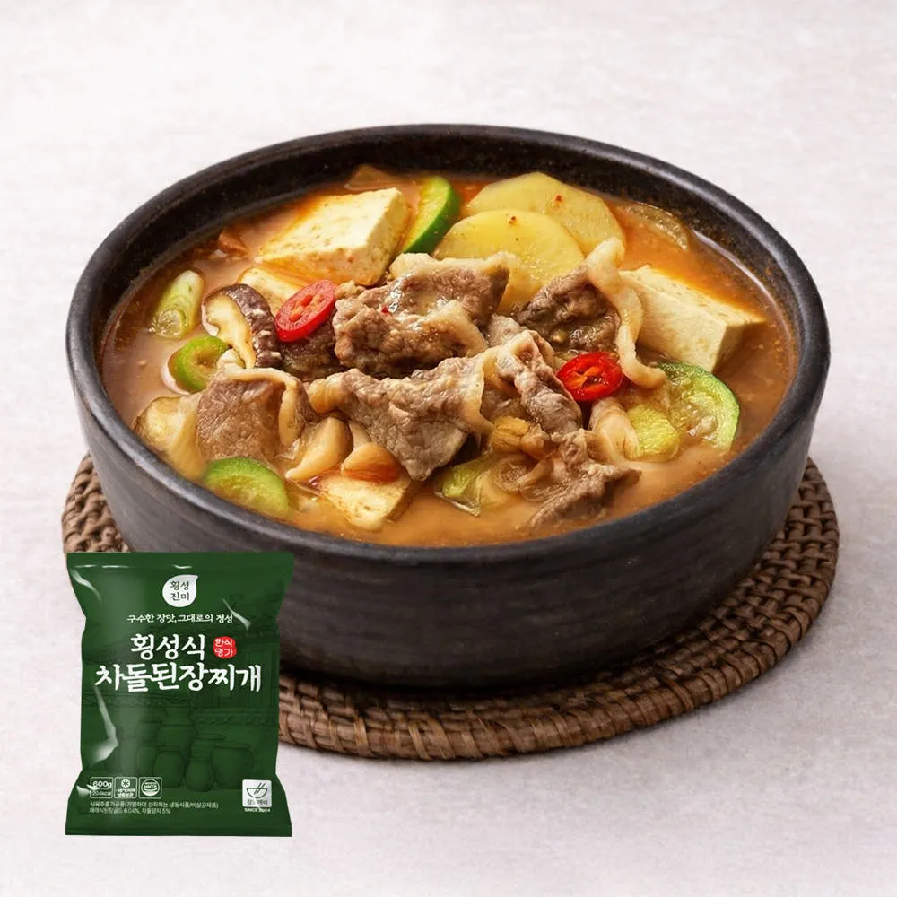 횡성식 차돌 된장찌개 600g 3팩