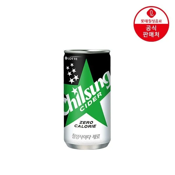 [롯데칠성][딜크릿] (본사직영) 칠성사이다 제로 210ml 30캔 : 롯데ON