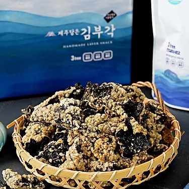 [인기추천]자꾸만 손이가는 제주 간식 수제 김부각 4봉 / 8봉 / 선물세트(7봉) | 톡딜