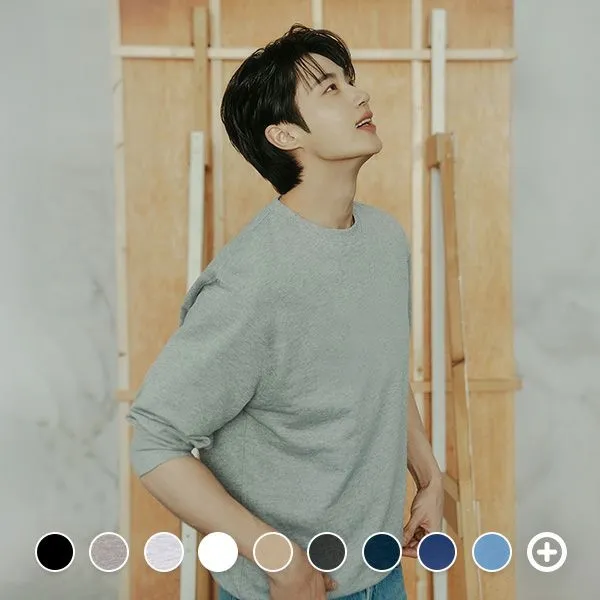 [지오다노][APP전용] 025510 라운드넥 맨투맨 : 롯데ON