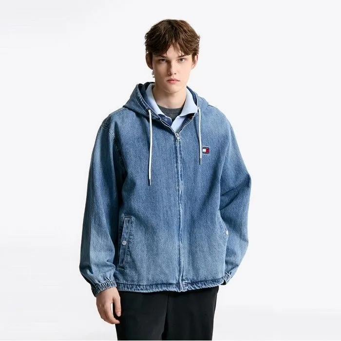 [타미진스][공식][정상가:219,000원] [UNISEX] 데님 후디 집업 T32F0NJC01TML11A5 : 롯데ON