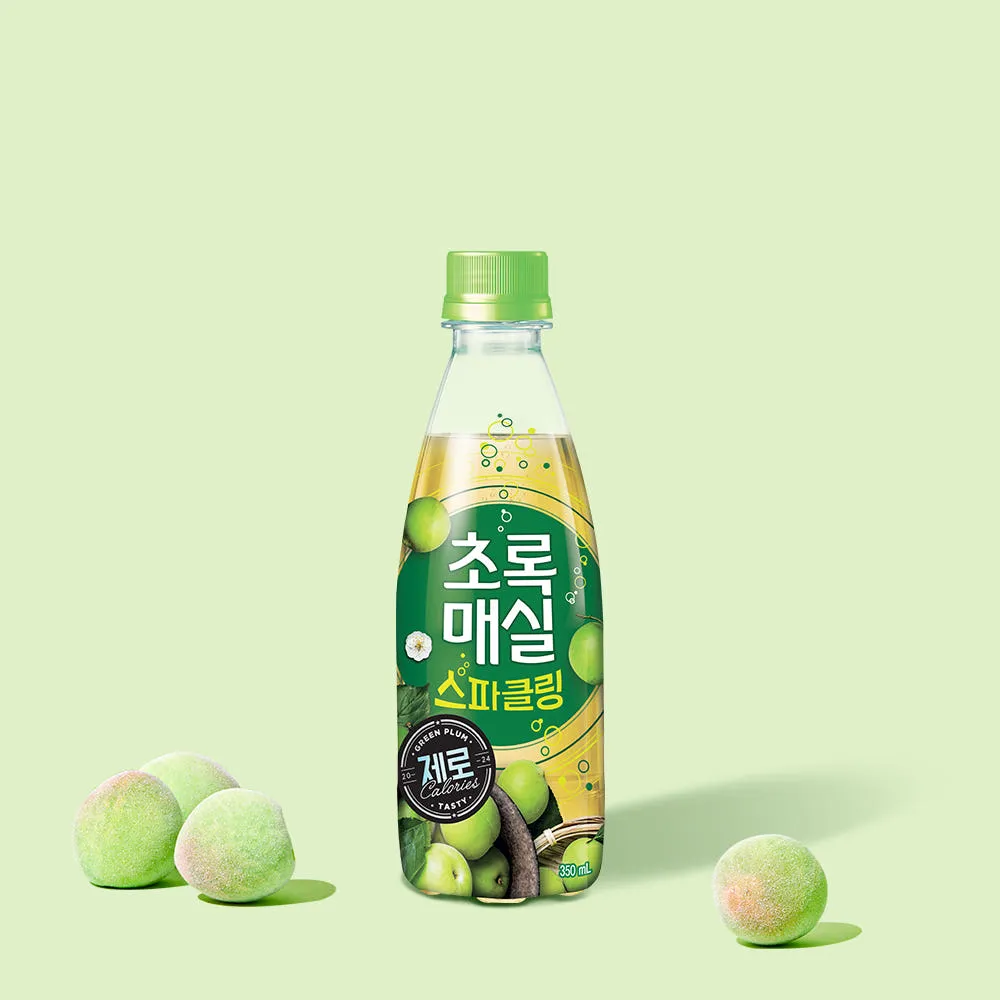 초록매실 스파클링 제로 350mL 20입