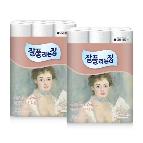 키친타올 > [오늘의집 단독] 잘풀리는오늘의집 키친타월 150매 12롤 * 2팩 (총 24롤) | 오늘의집 쇼핑