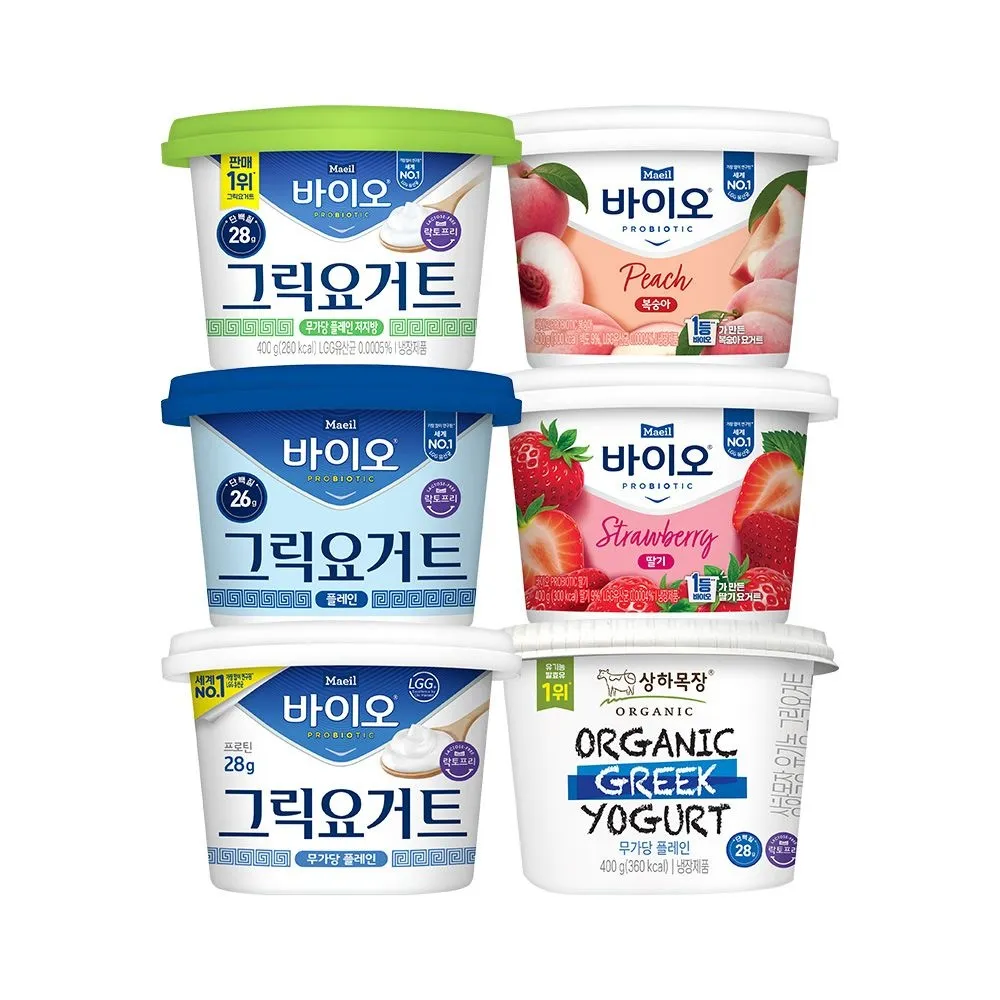 [매일]매일 바이오 요거트 무가당/저지방/플레인 6종 2+1 골라담기 : 롯데ON