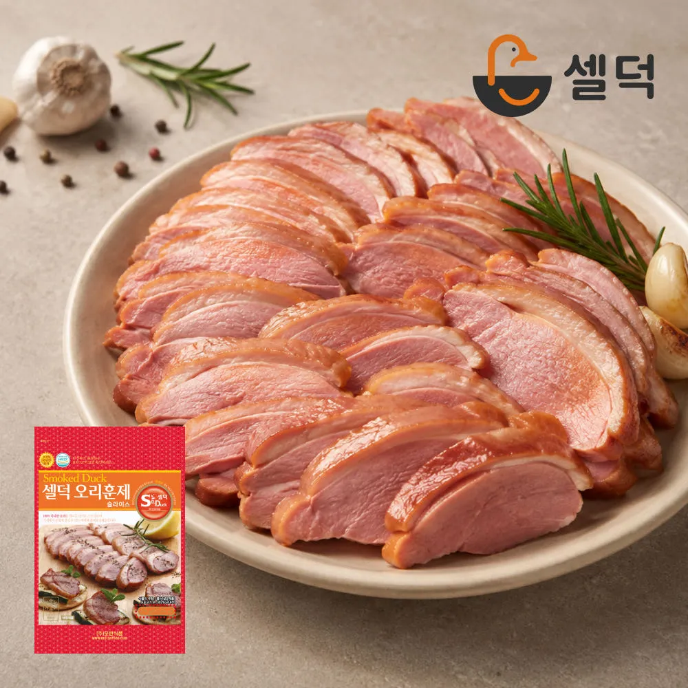 셀덕 훈제오리 슬라이스 1kg (250g x 4팩)