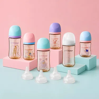 더블하트 모유실감 PPSU 젖병+젖꼭지 세트 모음 160ml/240ml/330ml (+드링킹 컵헤드 증정) | 톡딜