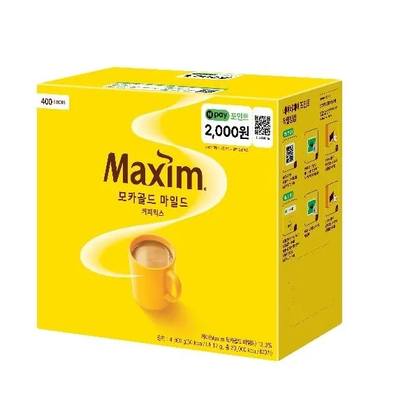 [맥심]맥심 모카골드 커피믹스 400T+N Pay 2000원 (네이버페이 포... : 롯데ON