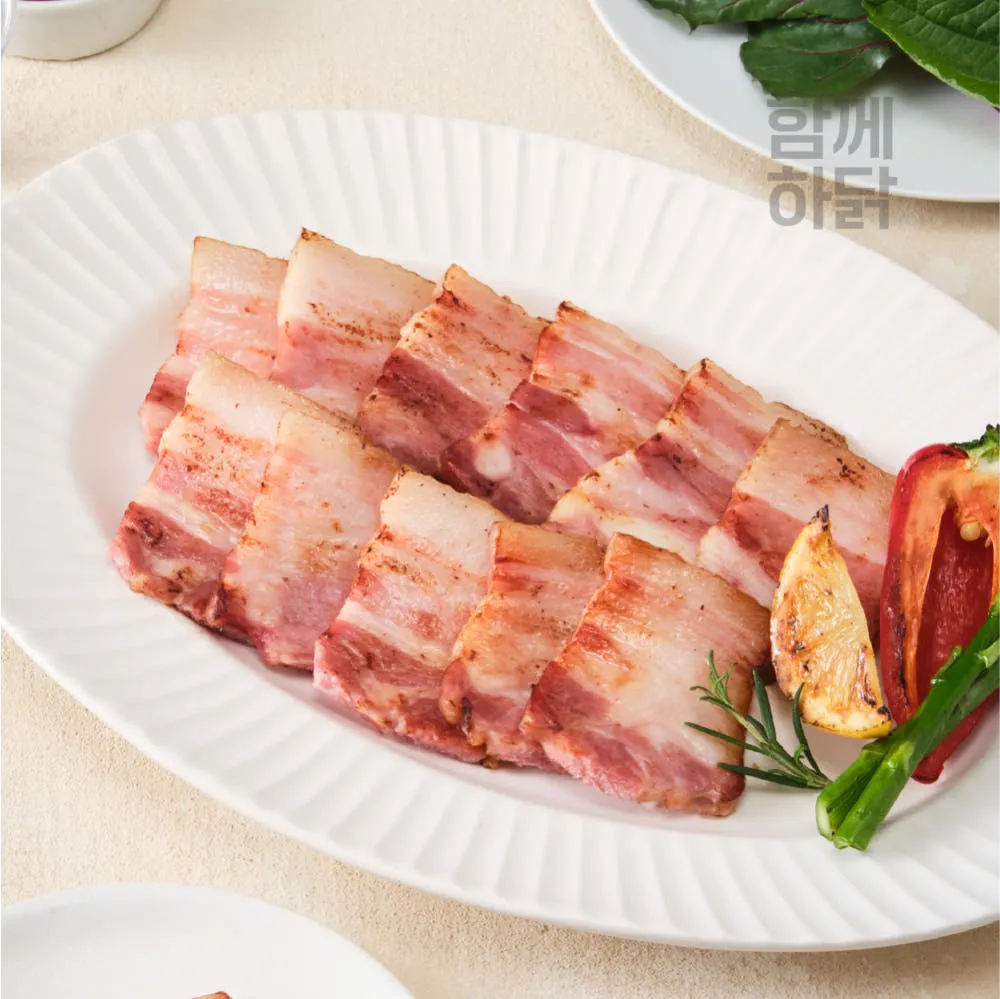 함께하닭 훈제 통삼겹 슬라이스 400g x 3팩
