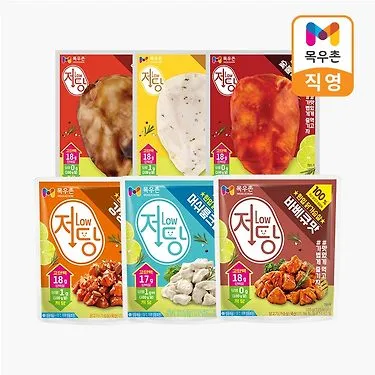 목우촌 저당 닭가슴살 한입/통살 6종 14팩