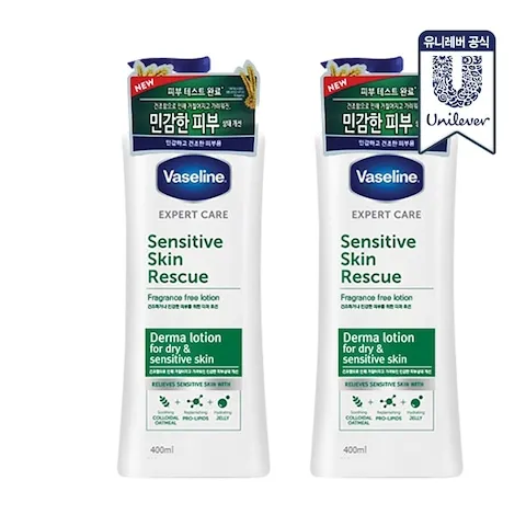 로션·크림 > 바세린 더마 바디로션 400ml 2개 (센시티브/드라이스킨) | 오늘의집 쇼핑