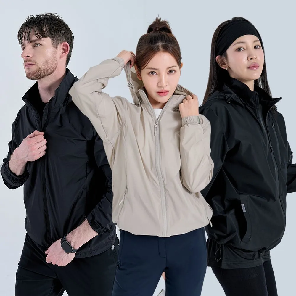 [마운틴 벨리]남여공용 소프트 홑겹 코팅안감 방수 후드 바람막이 2COLOR : 롯데ON